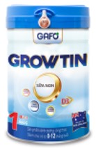 GROWTIN 1: Sản phẩm dinh dưỡng công thức dành cho trẻ 0-12 tháng tuổi (Lon 800g)